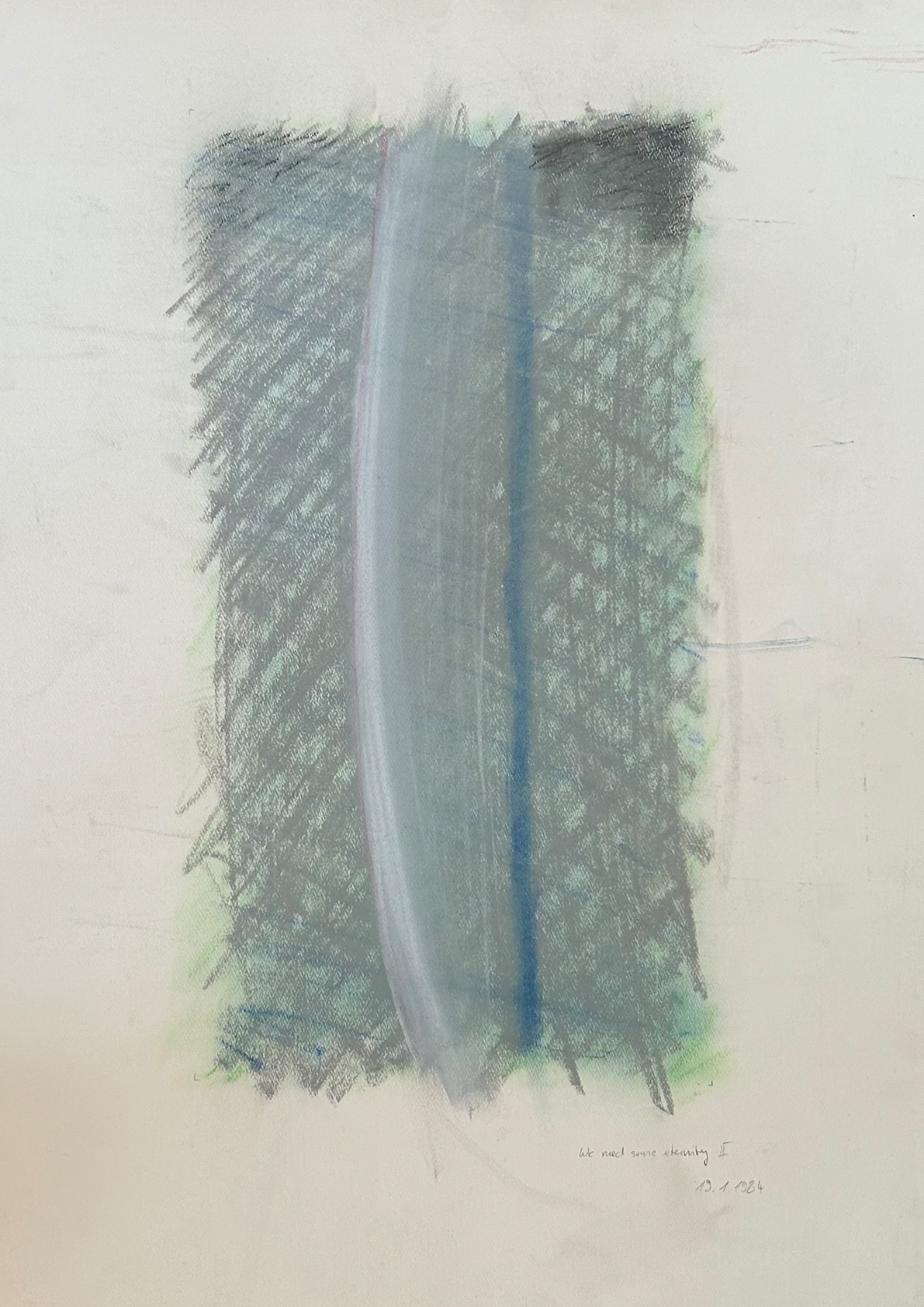 We need some Eternity II (19.01.1984) - DIN A2, pastell chalk on paper