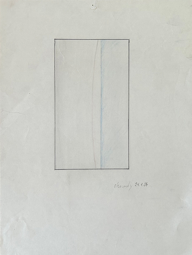 Eternity (21.01.1984) - DIN A4, coloured pencil on paper