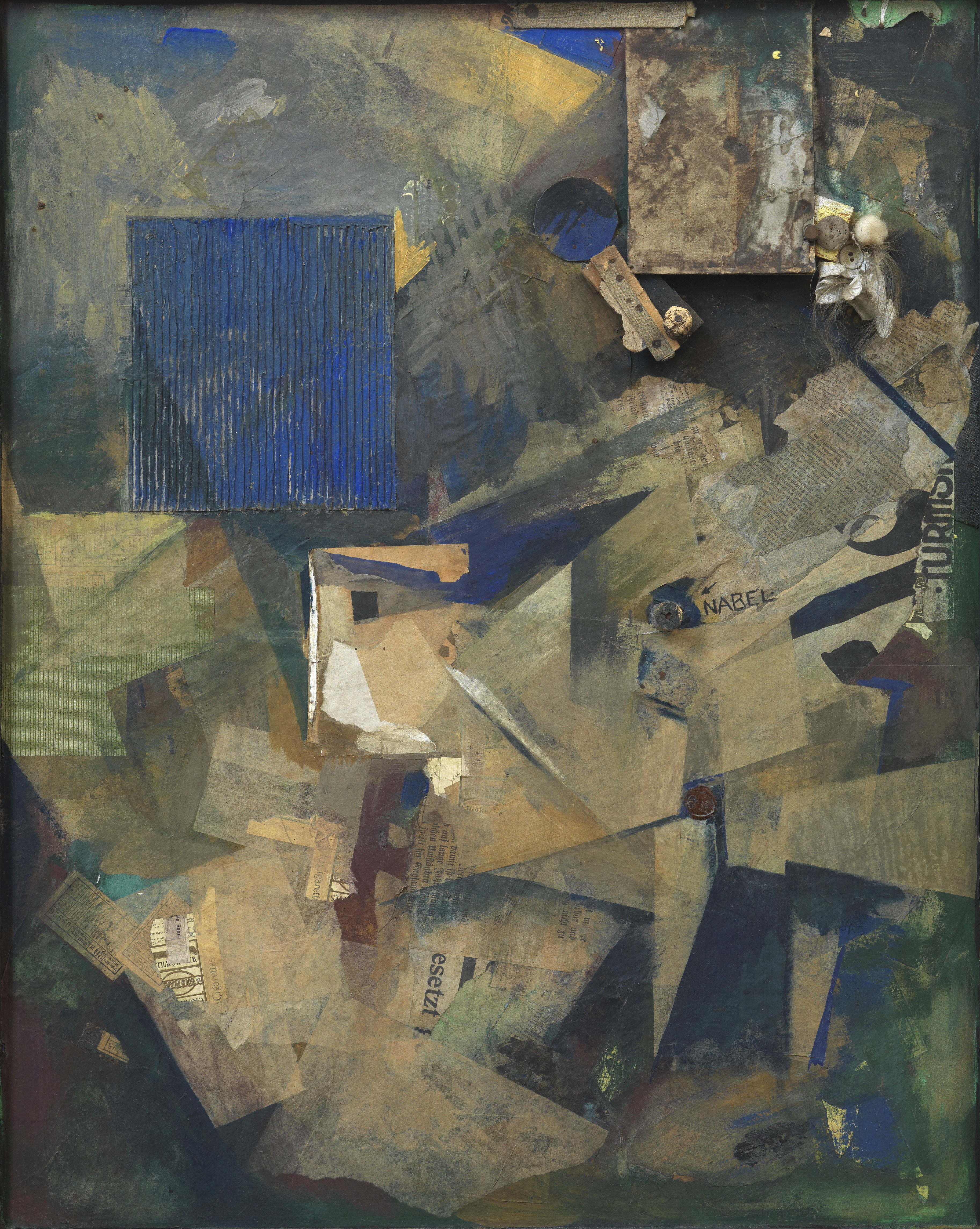 Kunsthallekarlsruhe Kurt Schwitters Merzbild 21 B Das Haar Nabelbild 2707